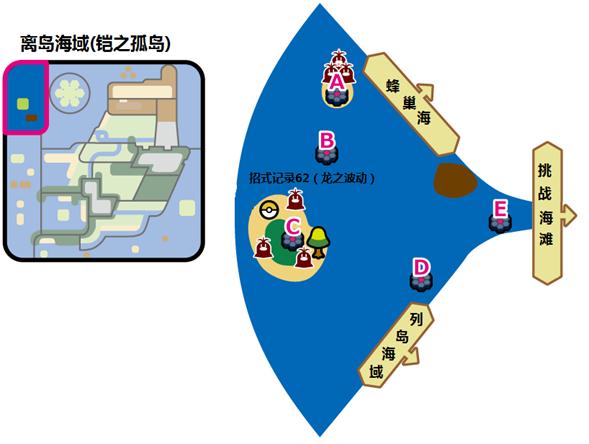 宝可梦剑盾铠之孤岛离岛海巢宝可梦出现以及地鼠分布_精灵